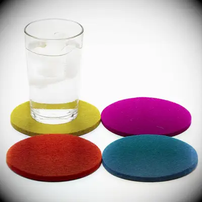 Felt coasters