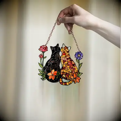 Cat suncatcher thank you gift