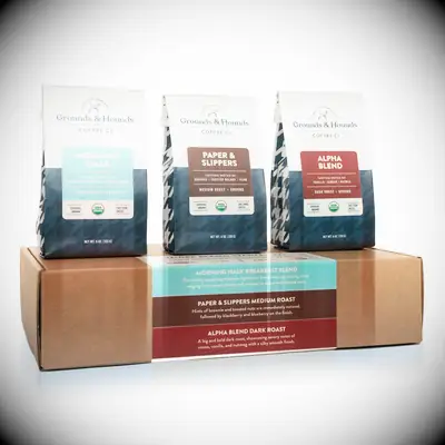 Grounds & Hounds assortment of coffee blends thank-you gift 