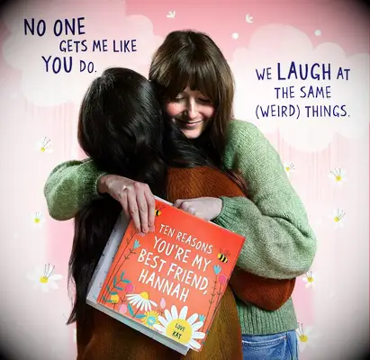 Personalized book for best friend thank you gift