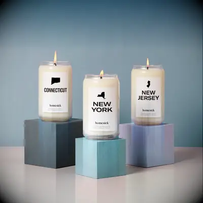 Location scented candle thank you gift