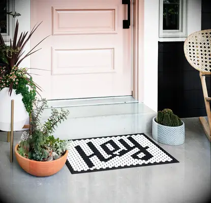 Customizable tile welcome mat thank-you gift