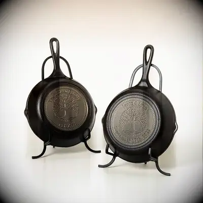 Personalized cast-iron pan from Uncommon Goods