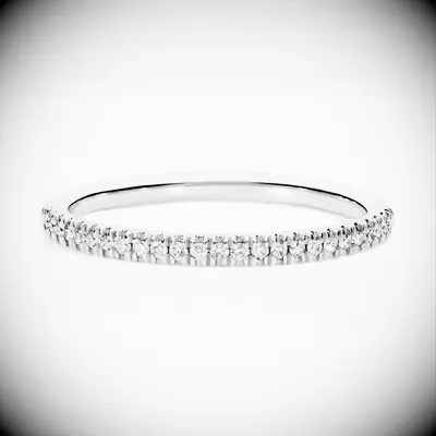 Silver diamond ring