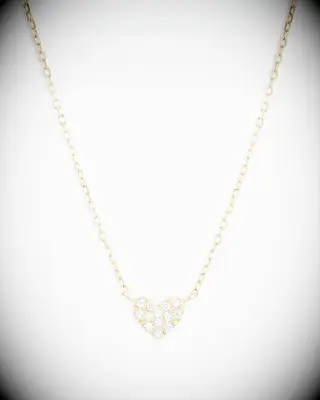 Diamond heart necklace