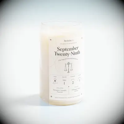 Custom birthdate candles gift