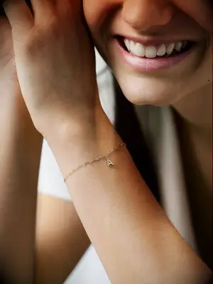 Gold Letter Bracelet