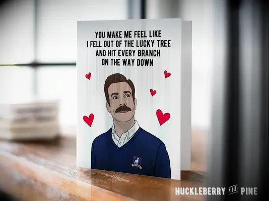 Ted themed valentines day card