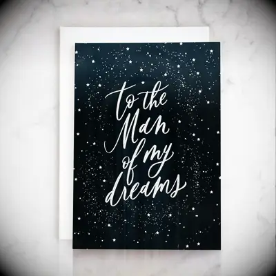 To the man of my dreams card