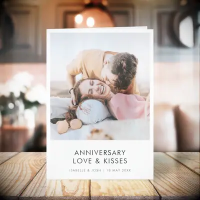 Personalized anniversary card
