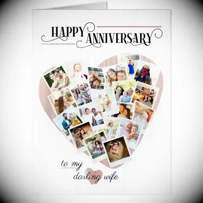 Giant anniversary card