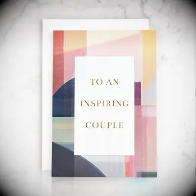 To an inspiring couple anniversary card