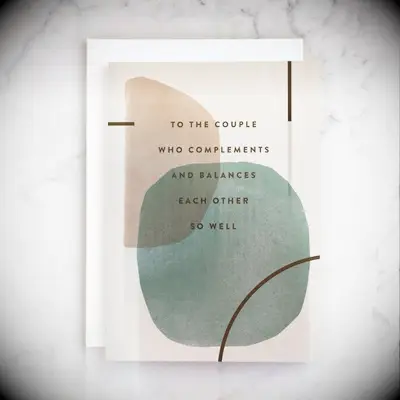 Compliment anniversary card