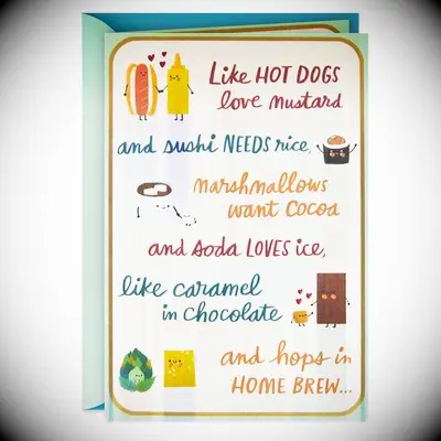 My other half anniversary card