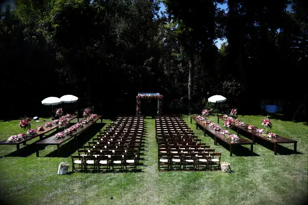 garrett clayton wedding setup disney estate