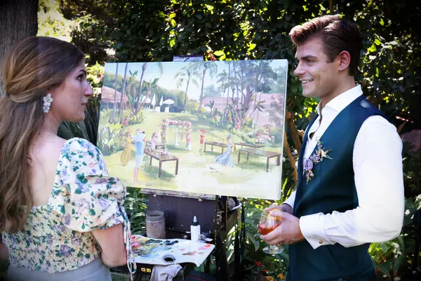 garrett clayton wedding painter live