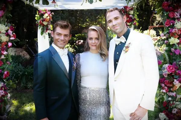 garrett clayton wedding officiant alicia silverstone 