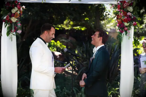 garrett clayton wedding laughter 