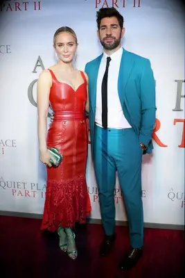 Emily Blunt and John Krasinski at the premiere of A Quiet Place Part II
