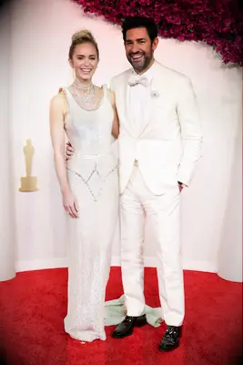 Emily Blunt and John Krasinski at the 2024 Oscars