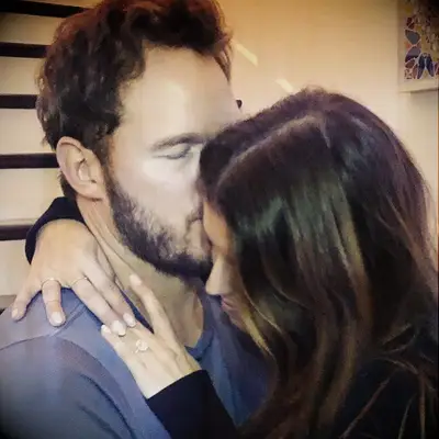 Chris Pratt and Katherine Schwarzenegger after getting engaged