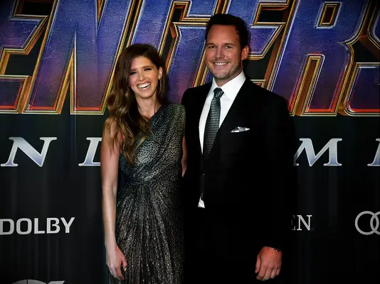 Chris Pratt and Katherine Schwarzenegger at the world premiere of Avengers: Endgame