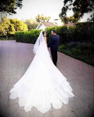 Chris Pratt and Katherine Schwarzenegger on their wedding day