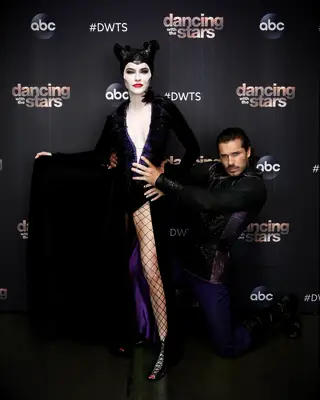 Chrishell Stause and Gleb Savchenko as Maleficent and a Knight