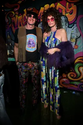 Cindy Crawford and Rande Gerber as a 