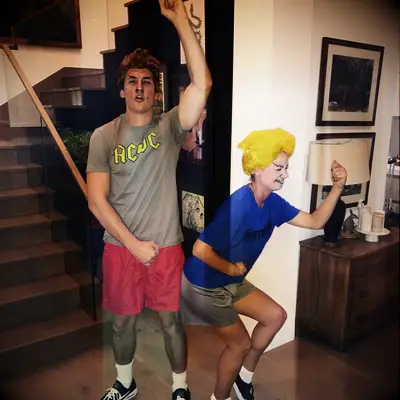 Miles and Keleigh Teller as Beavis and Butt-Head