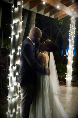 Mekia Cox and Britt Leach wedding photo