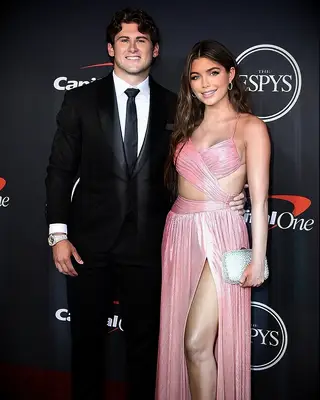 Jake Funk and Hannah Ann at the ESPY awards