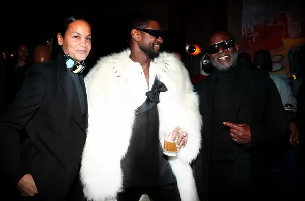 Usher at the Super Bowl after party