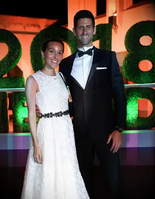 Novak Djokovic and wife Jelena Djokovic
