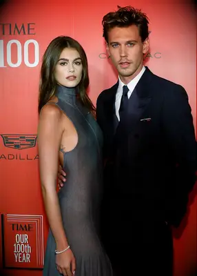 Kaia Gerber and Austin Butler at the Time 100 Gala
