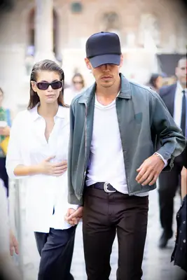 Kaia Gerber and Austin Butler at Paris Fashion Week