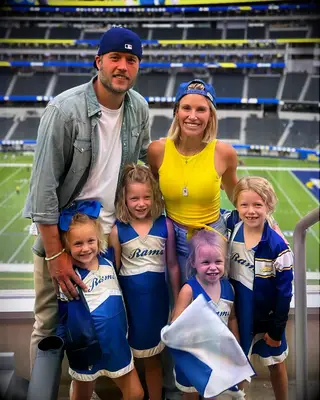 Matthew Stafford and Kelly Stafford