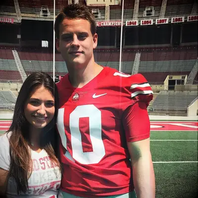Joe Burrow and Olivia Holzmacher