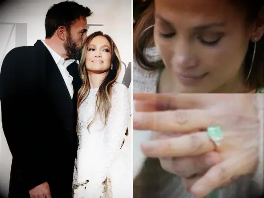 Jennifer Lopez second engagement ring from Ben Affleck