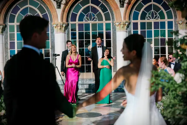 caila quinn wedding flash mob broadway