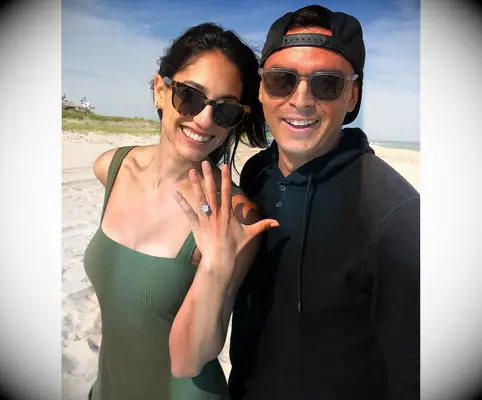 Rickie Fowler and Allison Stokke engagement photo