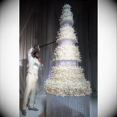 Gucci Mane cutting 10-foot-tall wedding cake, most expensive wedding cakes