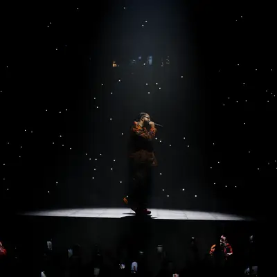 Drake performing 