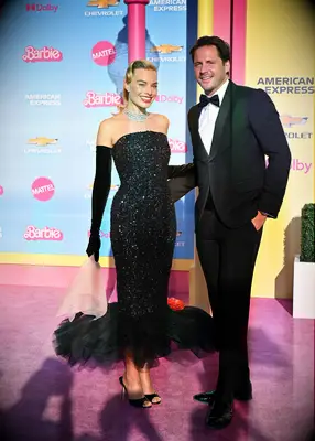 Margot Robbie and husband Tom Ackerley at the world premiere of Barbie
