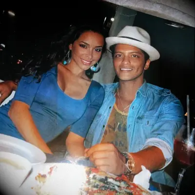 Bruno Mars and Jessica Caban. 