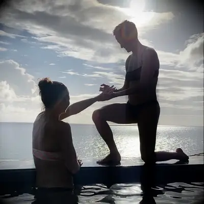 Megan Rapinoe proposing to Sue Bird 