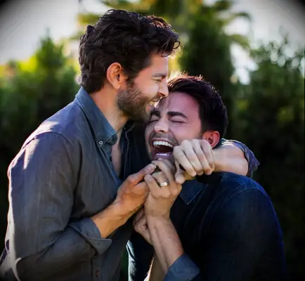 Jonathan Bennett and Jaymes Vaughan engagement photo