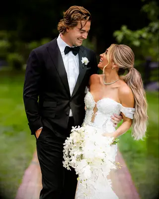 The couple tie the knot