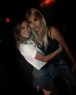 Hayley Kiyoko and Becca Tilley the night they first met