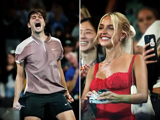 Taylor Fritz and Morgan Riddle at the 2024 Australian Open